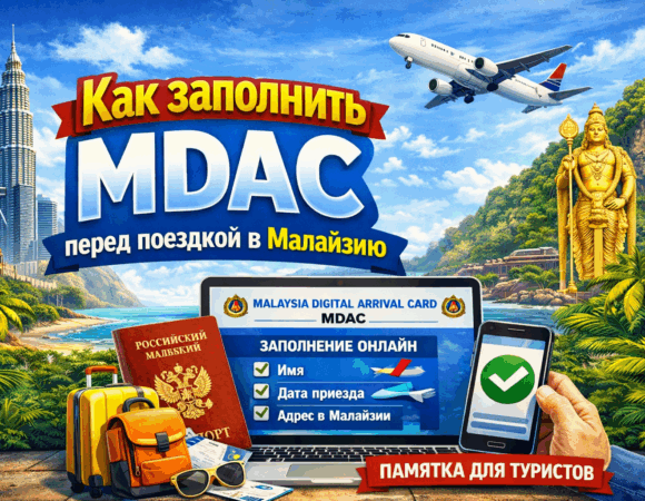 MDAC 2026: как заполнить Malaysia Digital Arrival Card