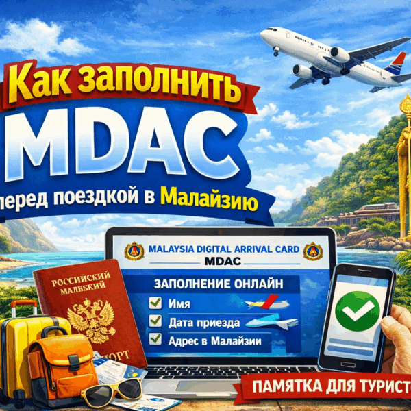 MDAC 2026: как заполнить Malaysia Digital Arrival Card